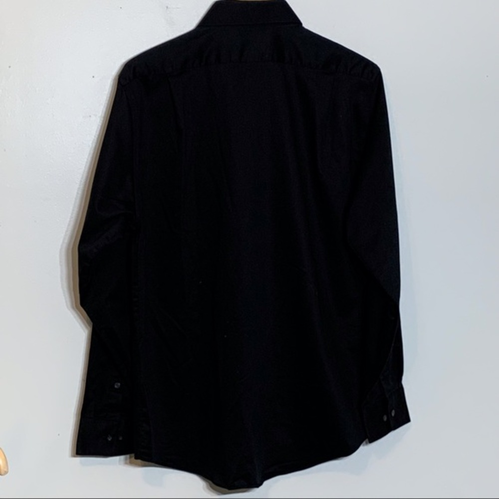 EUC Arrow fitted black button down‎ dress shirt - Picture 6 of 7